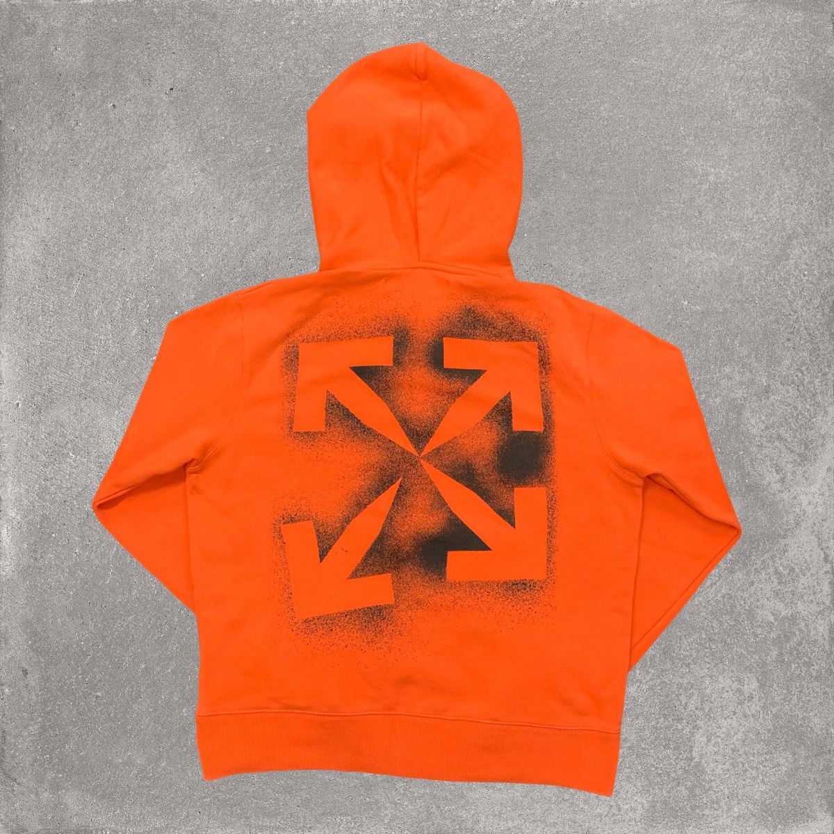 Off-White Off White Medium Hoodie Stencil Arrows Orange Hoodie Virgil Size US M / EU 48-50 / 2 - 1 Thumbnail