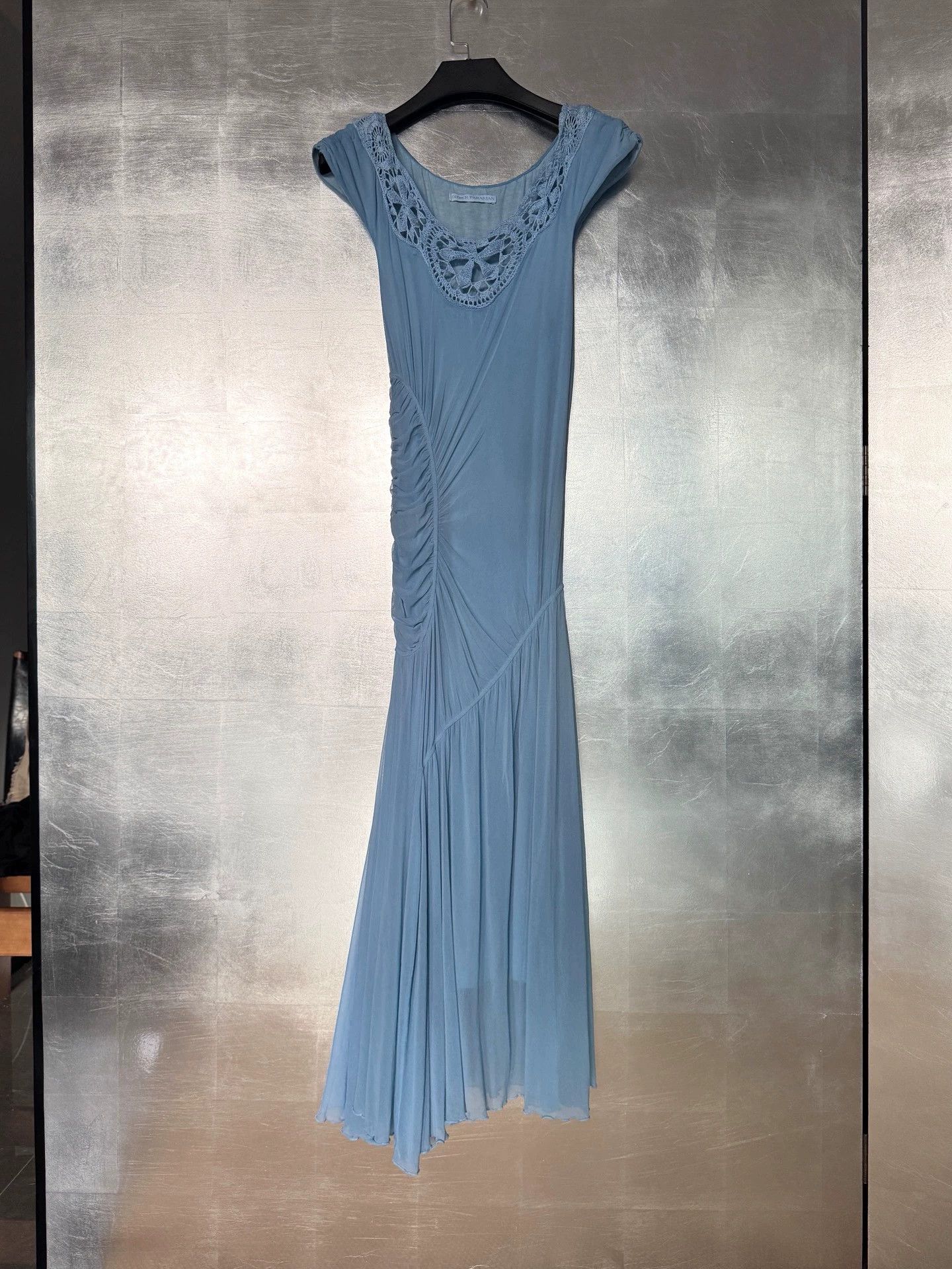 Vintage Vintage French Tulle Waist Tie Crochet 2L Dress Size XXL / US 16-18 / IT 52-54 - 9 Thumbnail