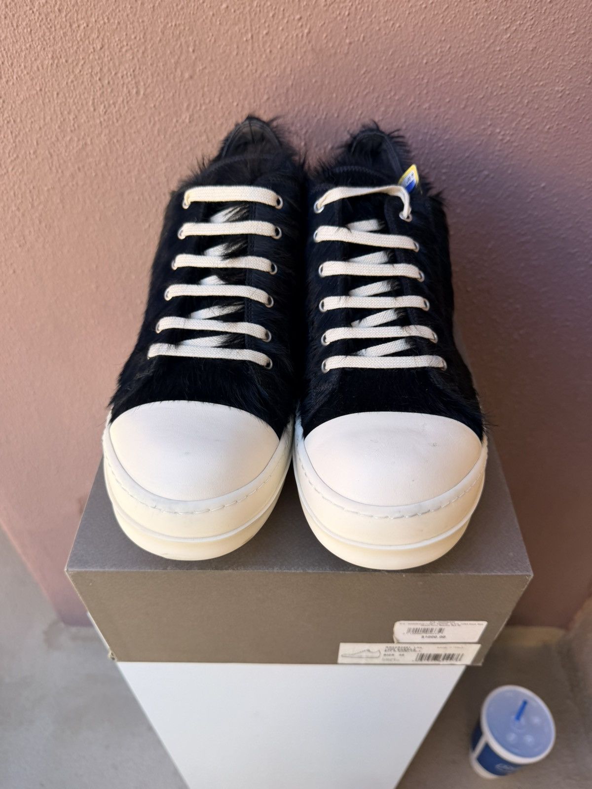Rick Owens Rick owens low top pony hair romone Size US 14 / EU 47 - 3 Thumbnail