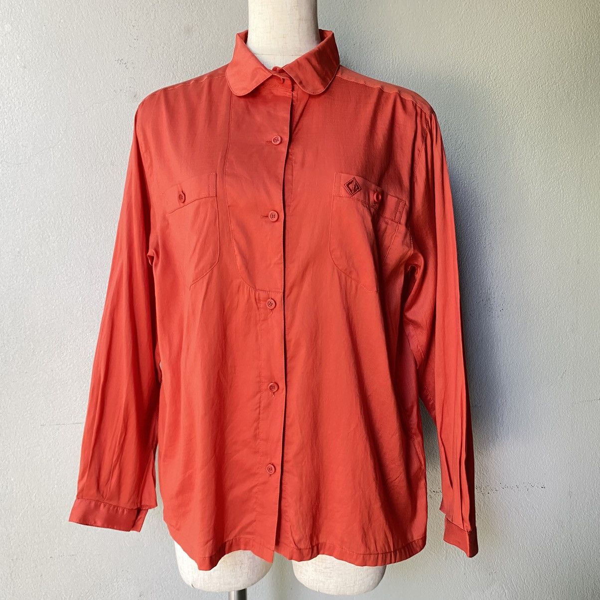 Dior Christian Dior Soft Orange Long Sleeve Shirt Size M / US 6-8 / IT 42-44 - 1 Thumbnail