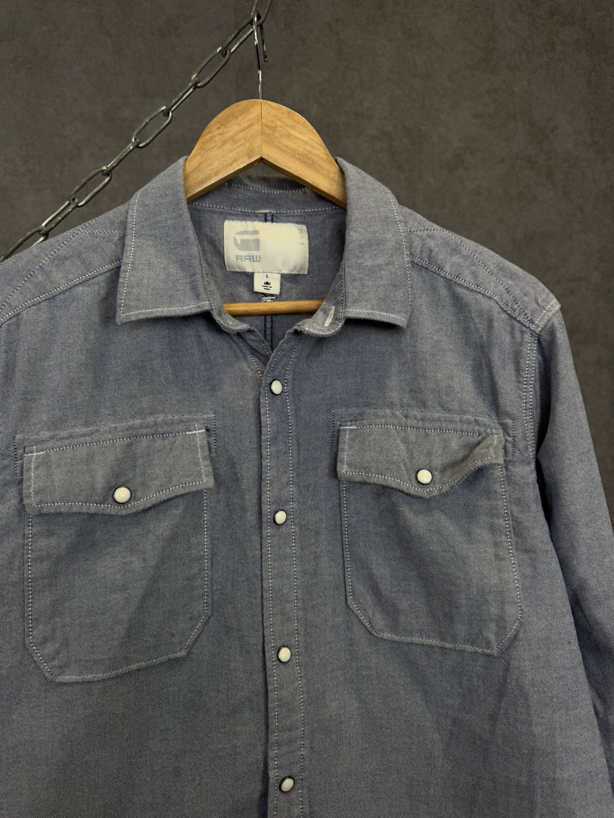 G-Star G Star Raw designer shirt Size US L / EU 52-54 / 3 - 3 Thumbnail
