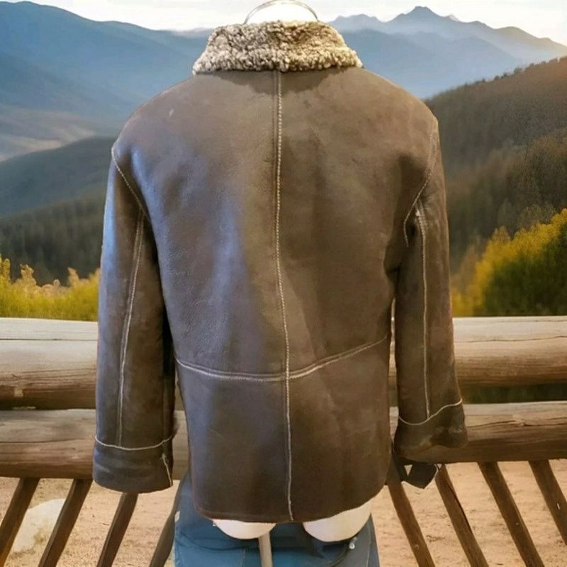 Other UA Utex Design Full Brown Shearling Coat Medium Size S / US 4 / IT 40 - 2 Thumbnail