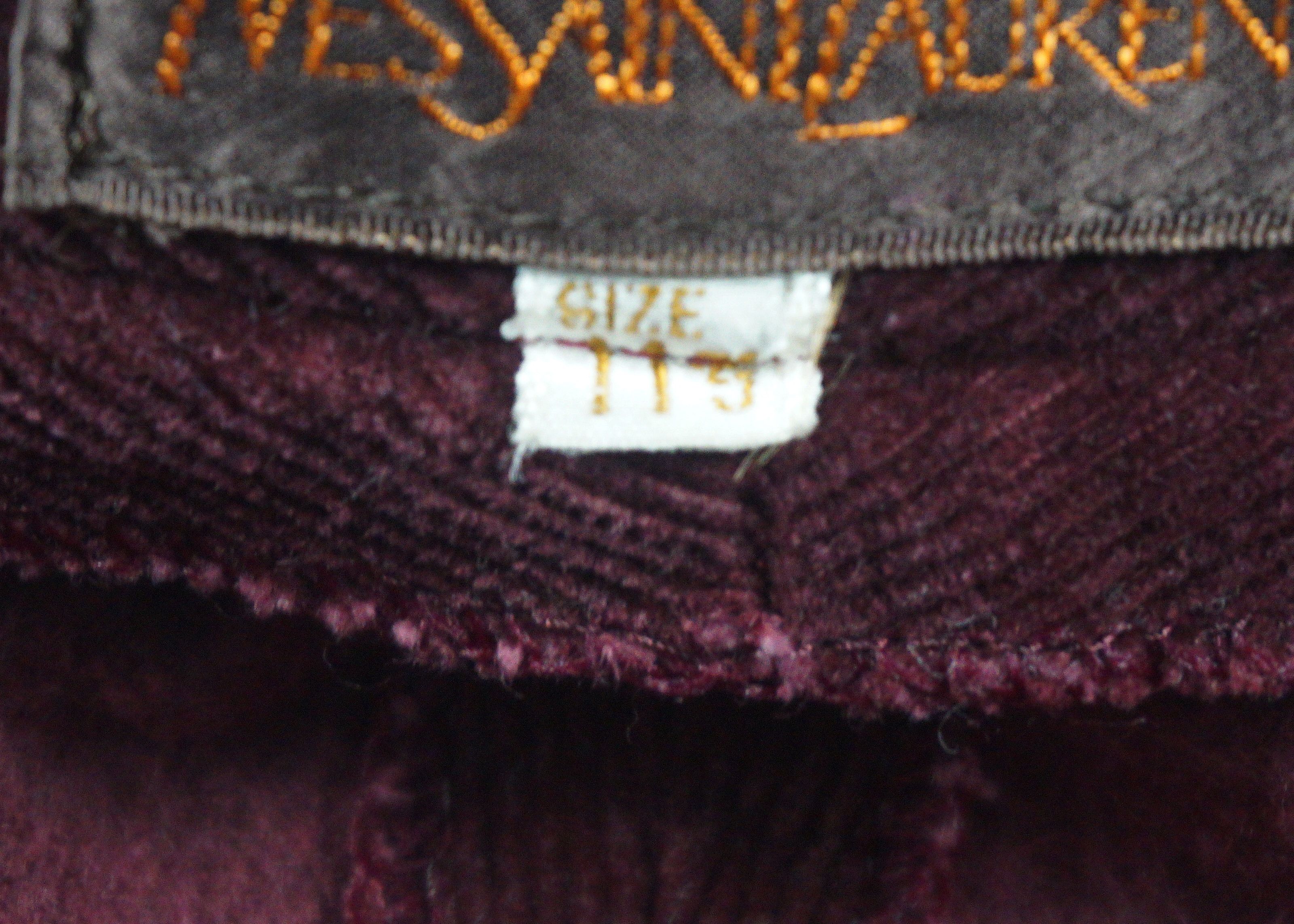 Yves Saint Laurent YSL Yves Saint Lauren Maroon High Waist Wide Corduroy Pants Size 27" / US 4 / IT 40 - 6 Thumbnail