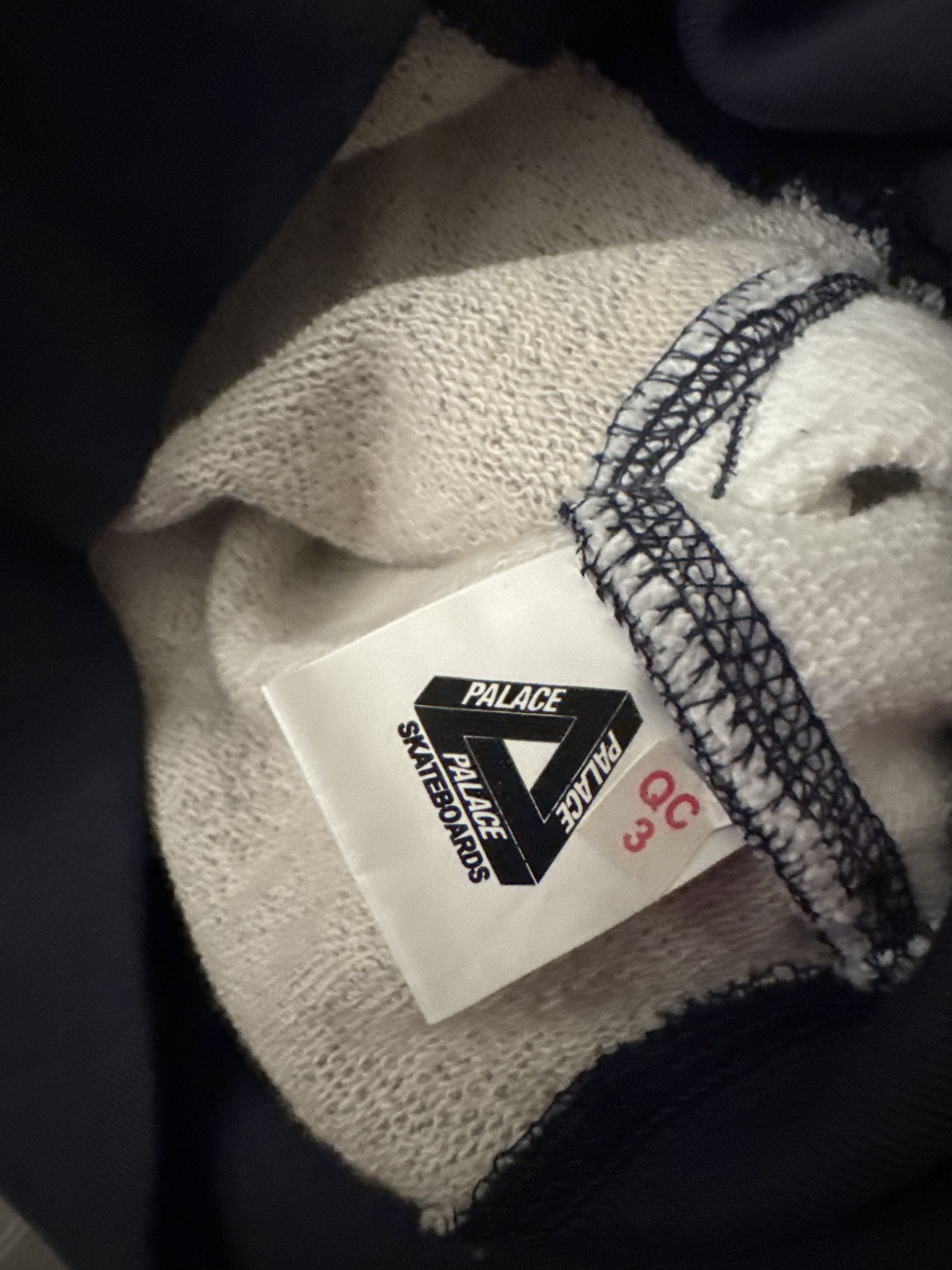 Palace Palace blocker zip hood grey marl/navy Size US S / EU 44-46 / 1 - 6 Thumbnail