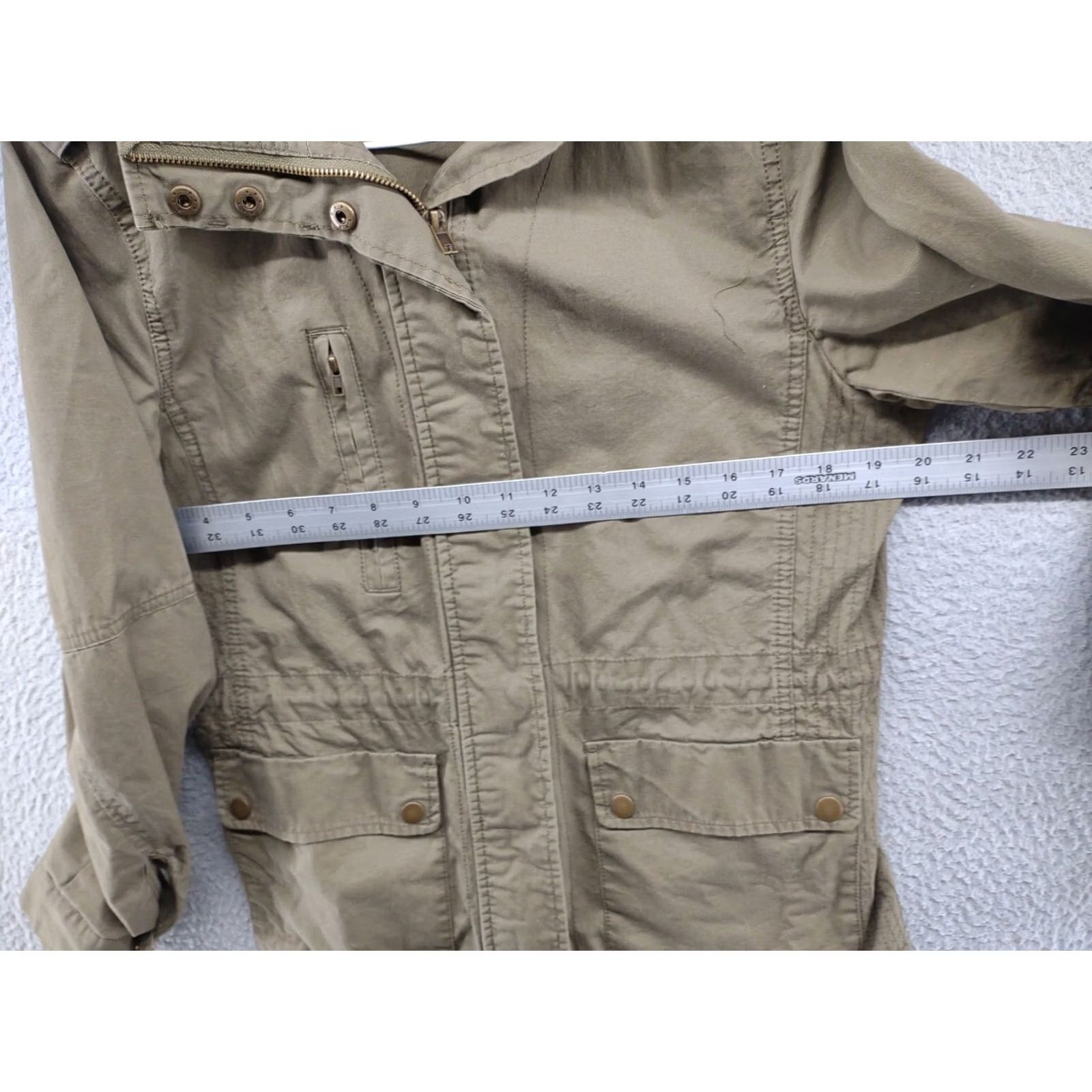 Vintage Le3no Green Full Zip Jacket Women's Medium Military Style Outdoor Safari Size M / US 6-8 / IT 42-44 - 5 Thumbnail
