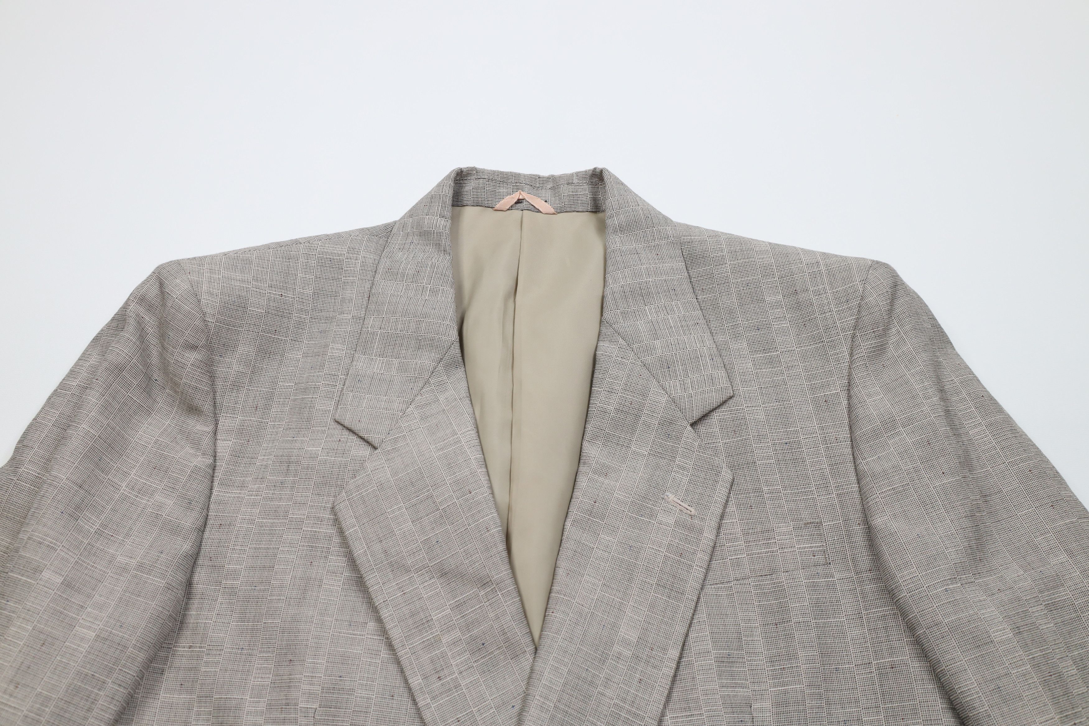 Vintage Vintage 80s 2 Piece Atomic Fleck Double Breasted Suit Size 40R - 5 Thumbnail