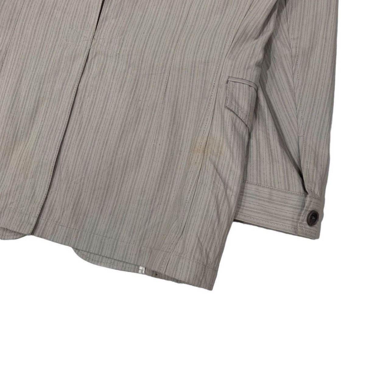 Yohji Yamamoto 🔥Against All Risk Yohji Yamamoto Striped Button Jacket Size US M / EU 48-50 / 2 - 7 Thumbnail
