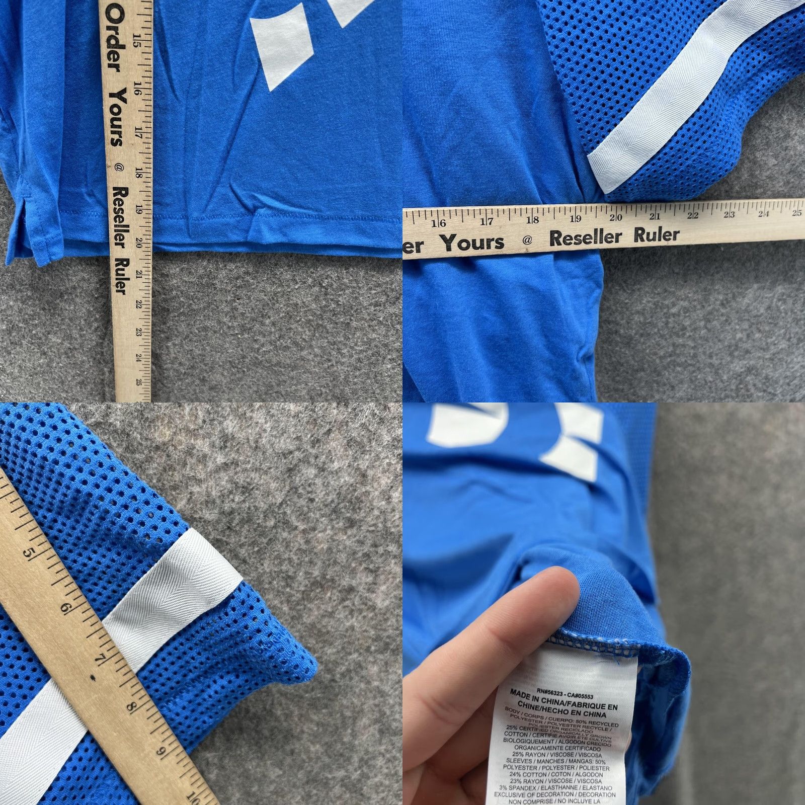 Nike Nike Shirt Women Large Blue White Cropped Crewneck Swoosh Long Sleeve? Size L / US 10 / IT 46 - 8 Thumbnail