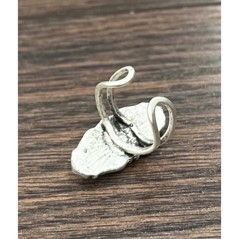Other Southwestern Gemstone Adjustable Statement Cuff Ring with Br Size ONE SIZE - 2 Thumbnail