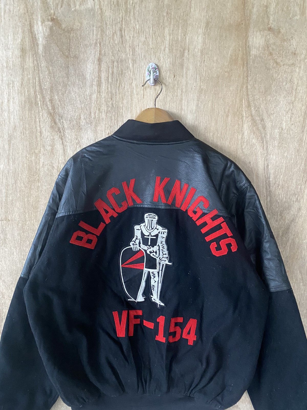 Other 👘SALE👘BLACK KNIGHT VF-154 WOOL VARSITY JACKET Size US XL / EU 56 / 4 - 4 Thumbnail