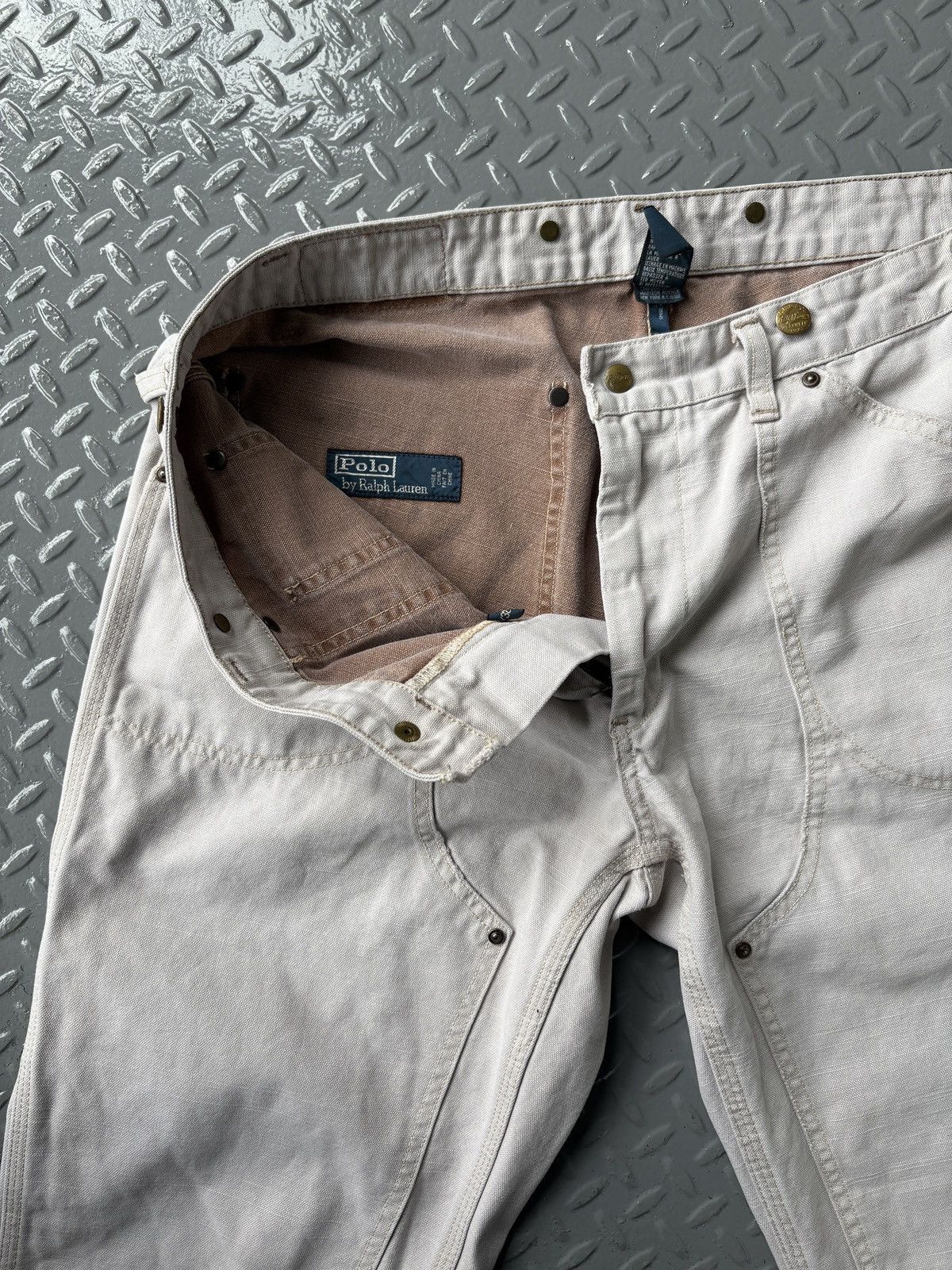 Polo Ralph Lauren Vintage 1990s Polo Double Knee Carpenter Pants Size US 36 / EU 52 - 2 Thumbnail