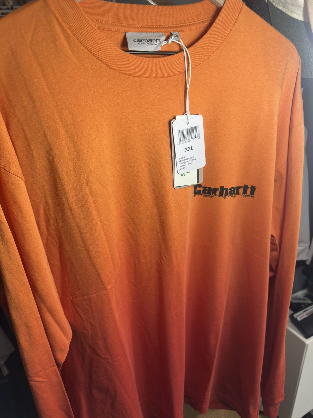 Carhartt Wip Loosen Up Orange Gradient Long Sleeve Tee Size US XXL / EU 58 / 5 - 5 Thumbnail