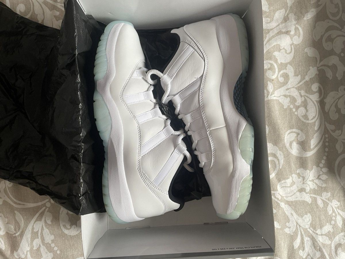 image of Air Jordan Retro Low White Legend Shoes, Men's (Size 10)