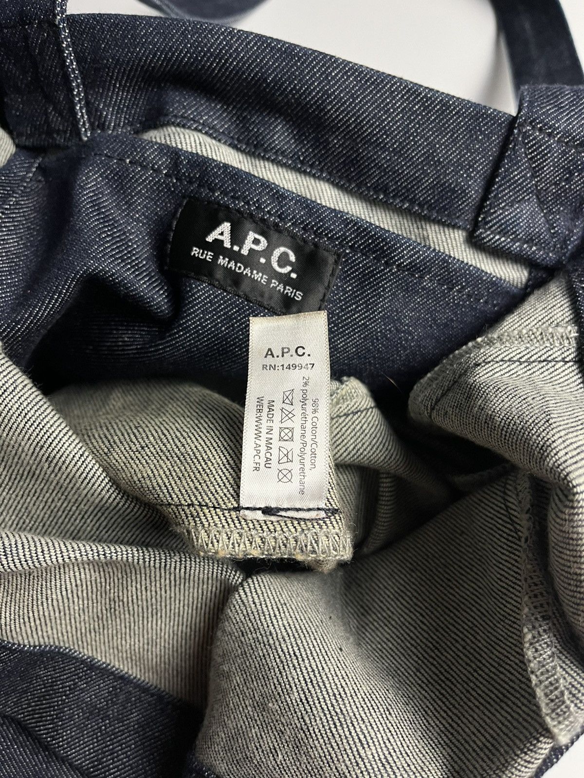 A.P.C. A.P.C. Laure Tote Bag Indigo Size ONE SIZE - 8 Thumbnail