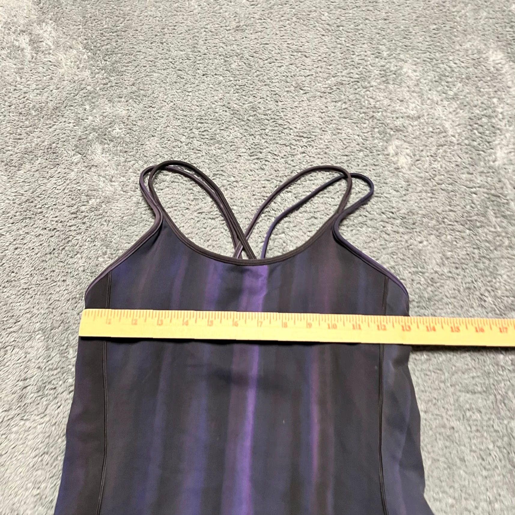 Lululemon Lululemon Tank Top Womens 6 Free To Be Strappy Built in Shelf Bra Everlux Shirt Purple Size 6 Womens Size M / US 6-8 / IT 42-44 - 5 Thumbnail