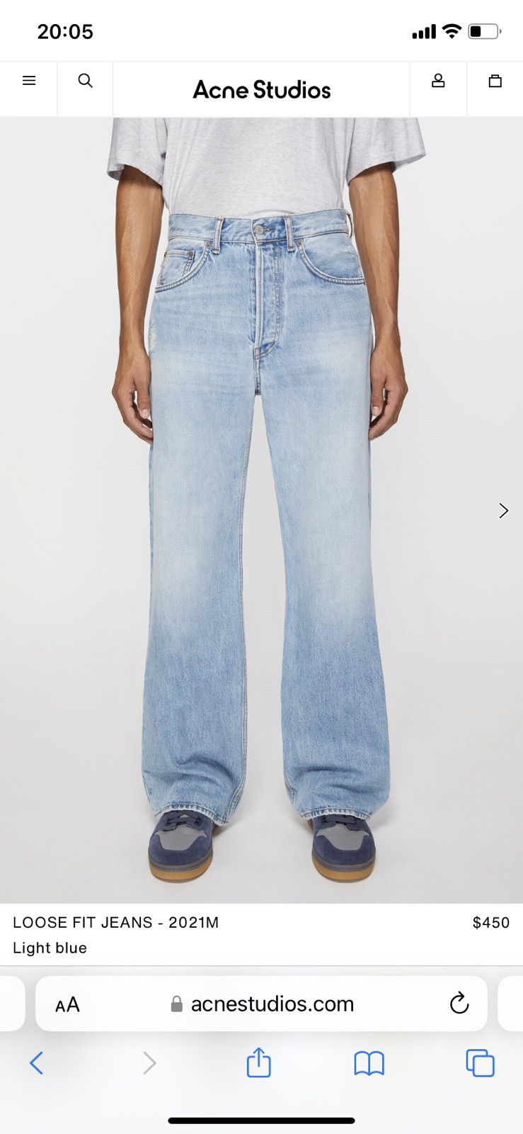Acne Studios Acne studios 2021m light blue trash | Grailed