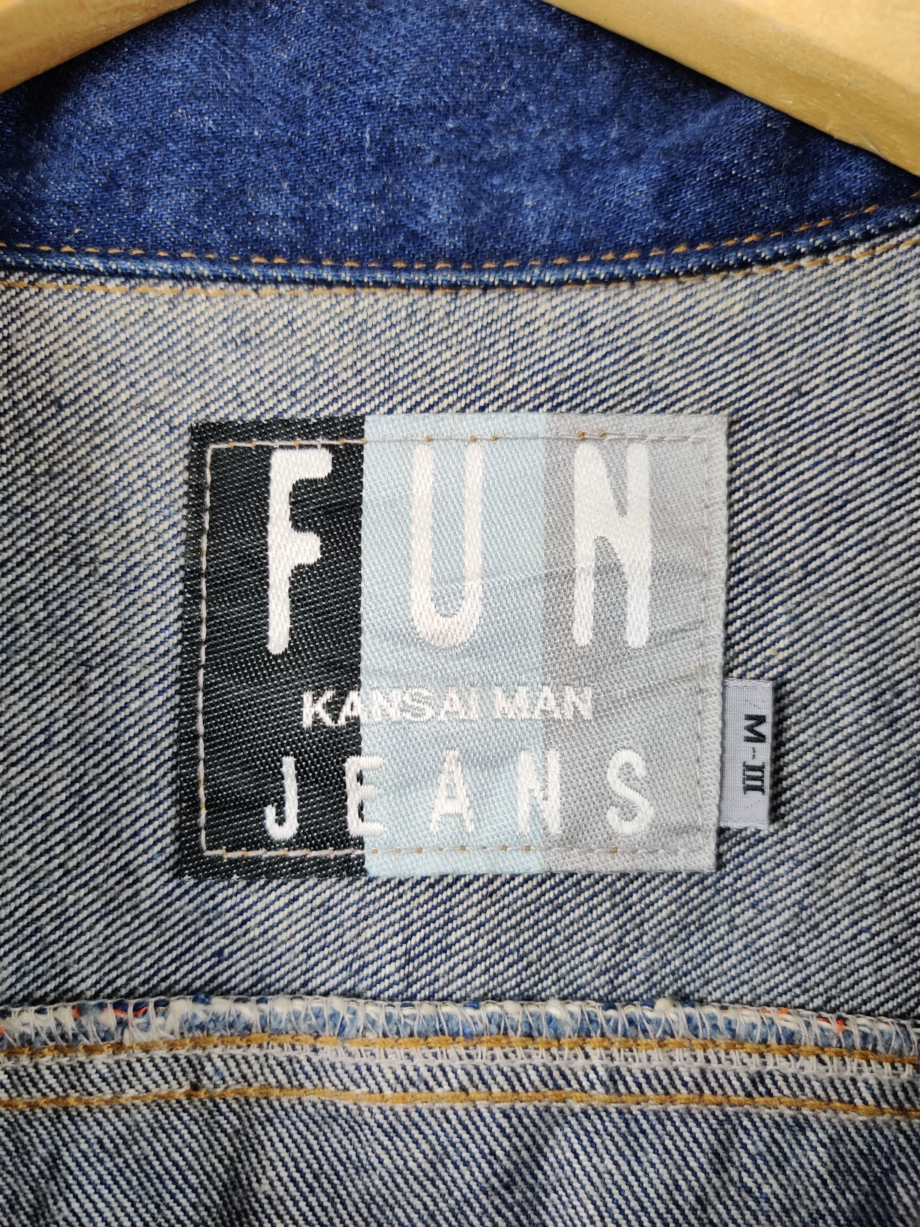 Kansai Yamamoto Vintage Kansai Jeans Kansai Yamamoto Trucker Denim Jacket Size US M / EU 48-50 / 2 - 10 Thumbnail