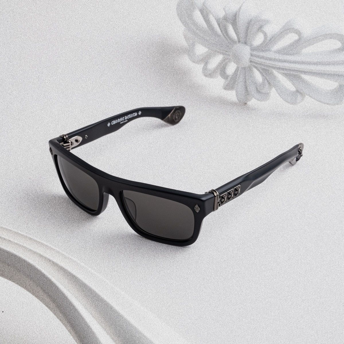 Chrome Hearts CHROME HEARTS SLUSS BUSSIN II MATTE BLACK SUNGLASSES Size ONE SIZE - 2 Thumbnail