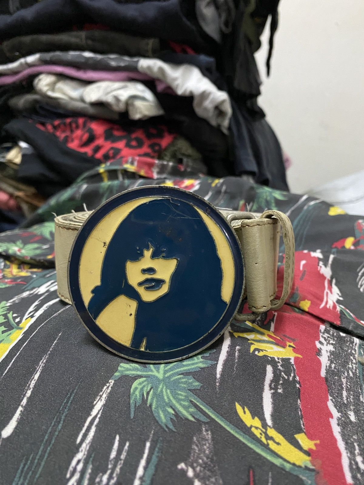 Pre-owned Hysteric Glamour Iconic Girl Belt In Cream