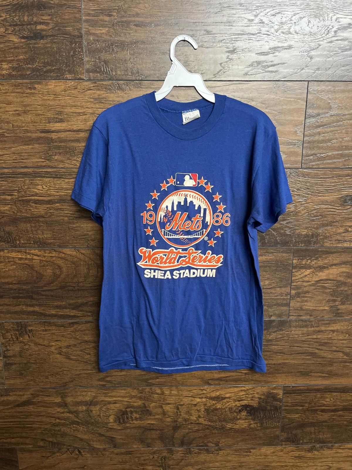 Designer VTG NY Mets 1986 World Series T-shirt Shea Stadium - L Size US L / EU 52-54 / 3 - 1 Thumbnail