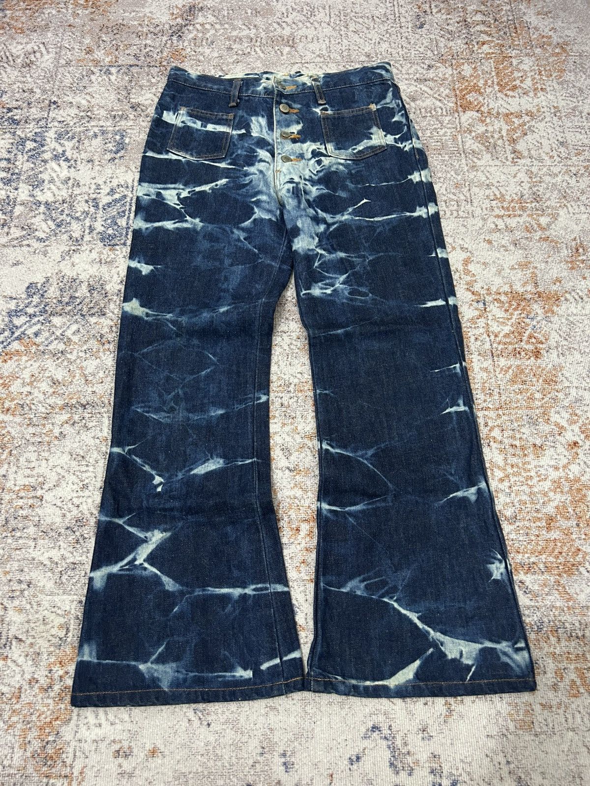 Wrangler Vintage Wrangler Acid Wash Flare Jeans Size US 30 / EU 46 - 1 Thumbnail