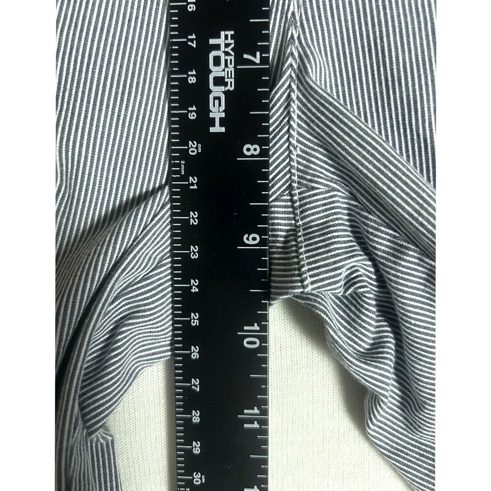 Tommy Hilfiger VINTAGE Tommy Hilfiger Chino Pants Womens 2 Blue Striped Hampton Slim Fit Casual Work Size 26" / US 2 / IT 38 - 6 Thumbnail