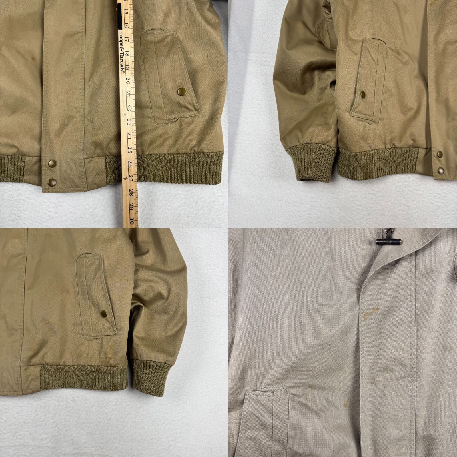 Vintage VINTAGE Mighty Mac Mens Large Brown Flannel Lined Work Wear Jacket Coat Bomber Size US L / EU 52-54 / 3 - 8 Thumbnail