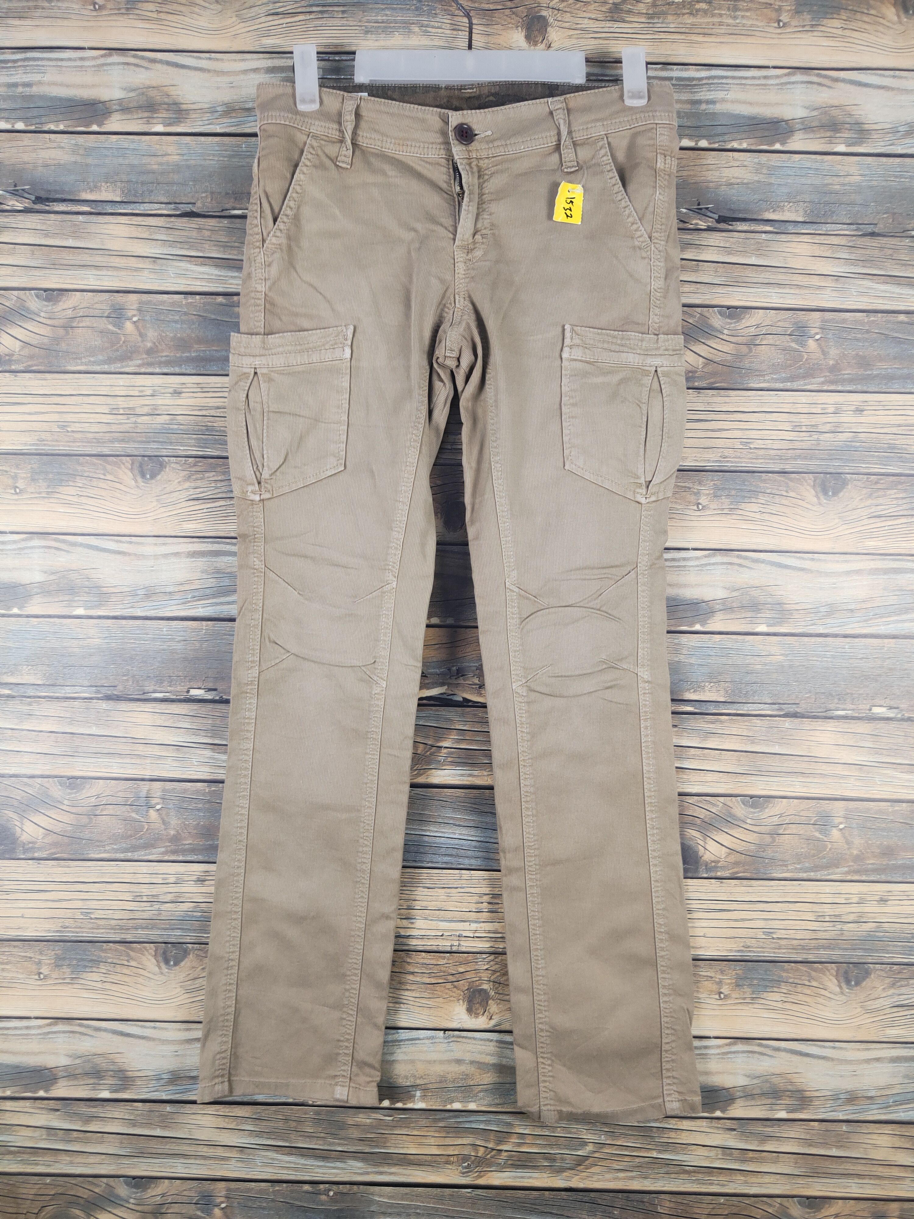 Japanese Brand DL Betty Smith Beige Multipocket Cargo Pants #1532 Size 29" - 1 Thumbnail