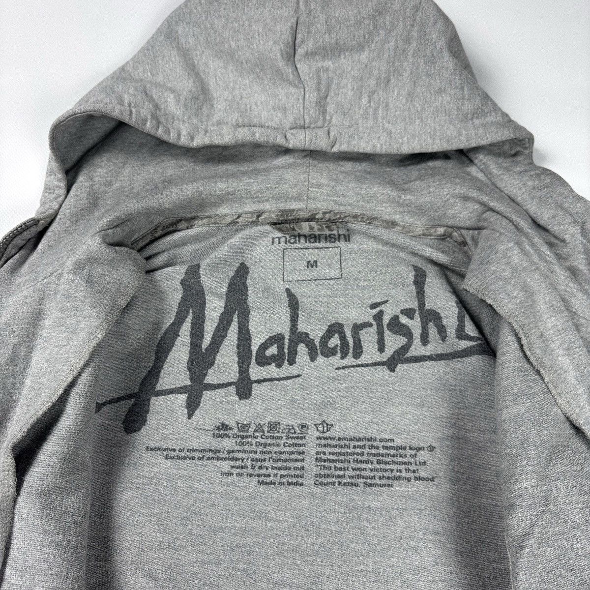 Maharishi Maharishi Skull Logo Zip Hoodie Vintage Size US M / EU 48-50 / 2 - 9 Thumbnail