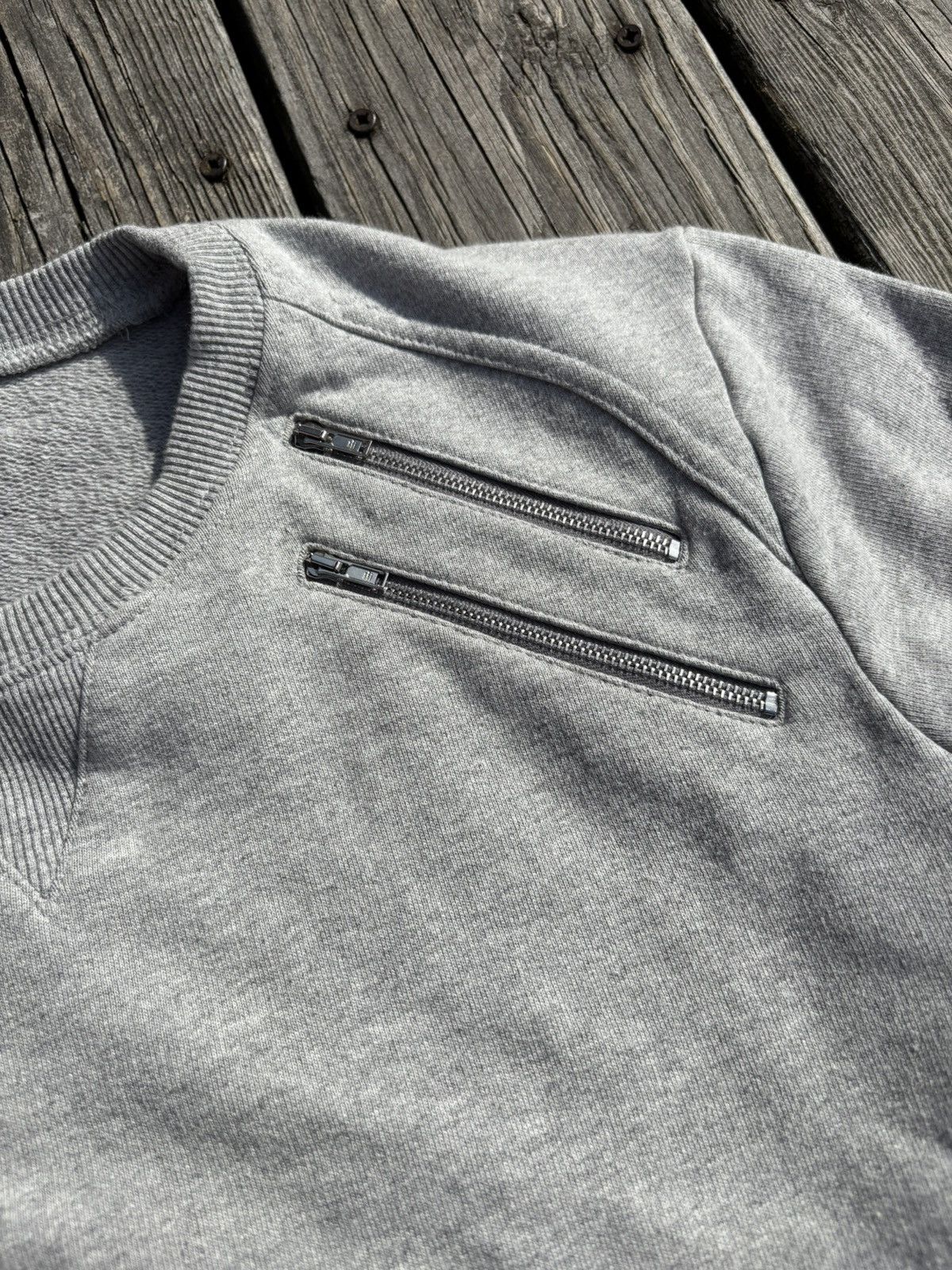 Saint Laurent Paris FW15 Hedi Slimane Saint Laurent 5 Zip Sweatshirt Size US M / EU 48-50 / 2 - 3 Thumbnail