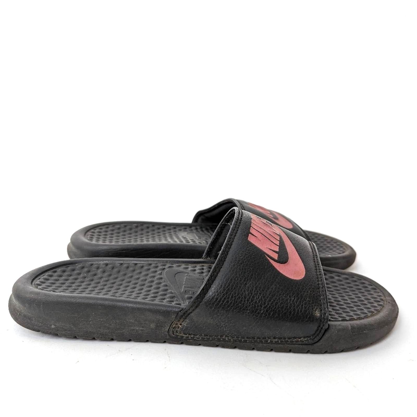 Nike benassi jdi red gold best sale