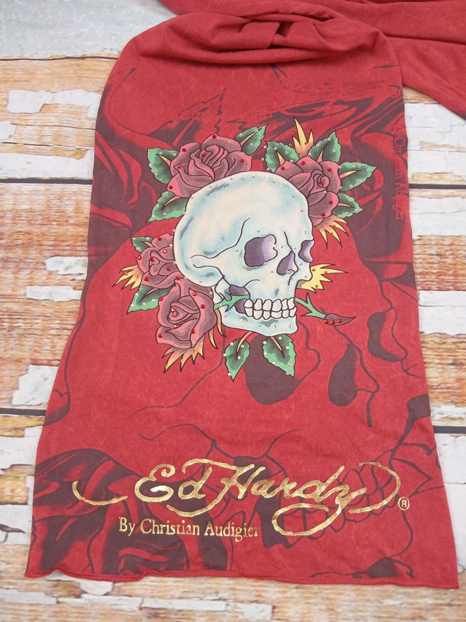Christian Audigier Ed Hardy by Crristian Audigier Scarf with sculls Size ONE SIZE - 2 Thumbnail