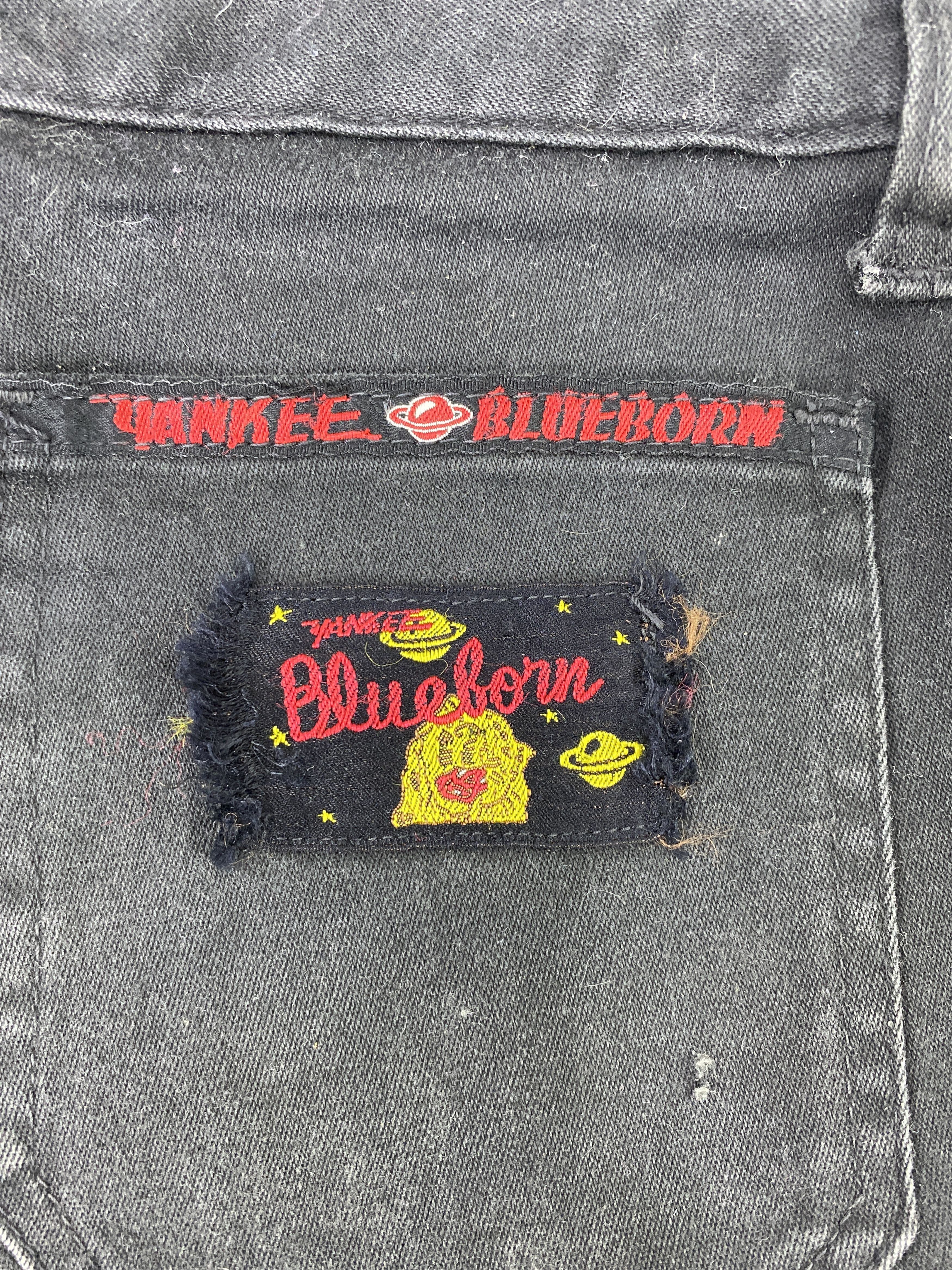 Japanese Brand Yankee Blueborn Bootcut Black Denim - J1129 Size US 28 / EU 44 - 12 Thumbnail