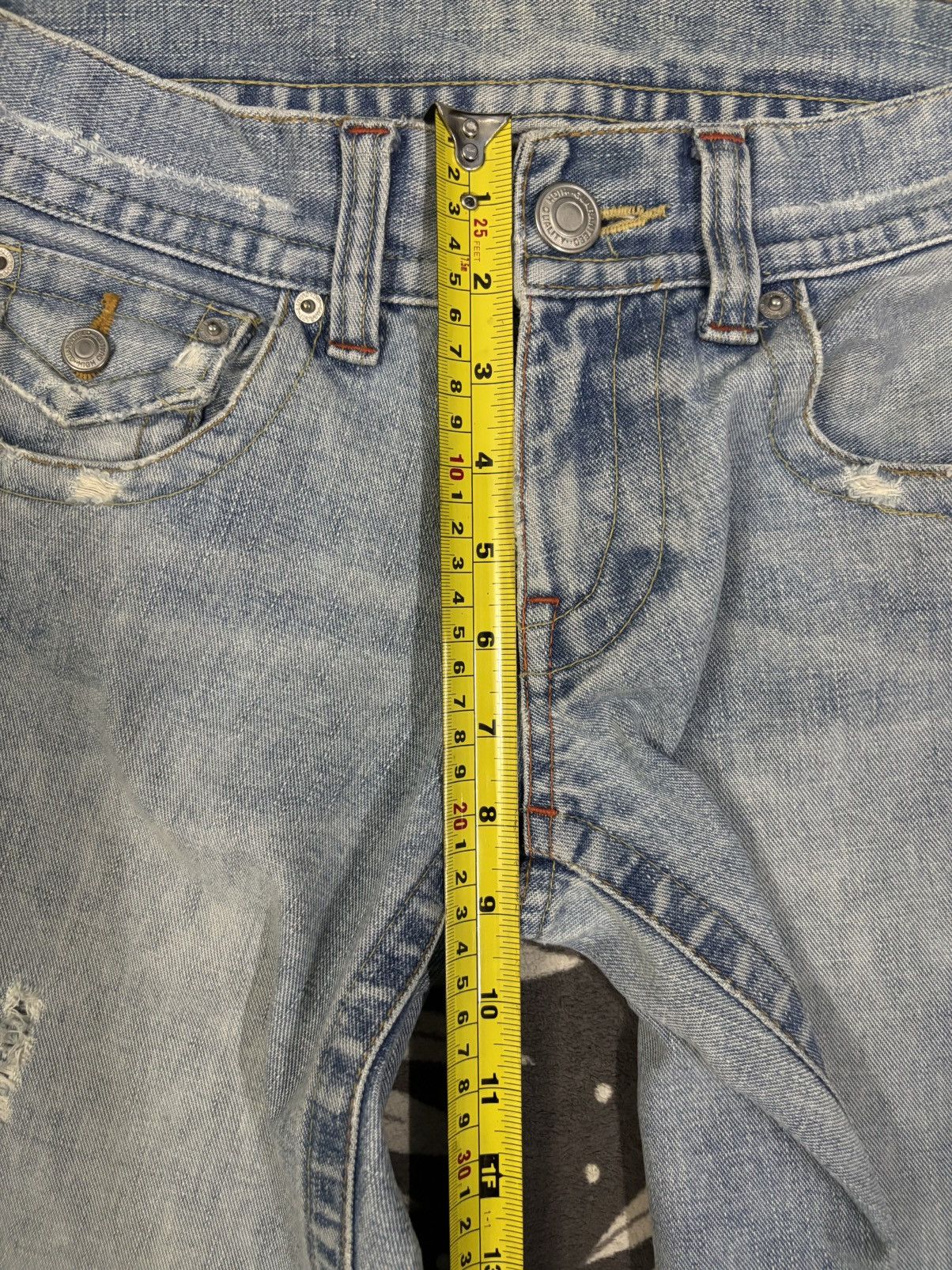 True Religion Y2K Japanese Brand Flare Distressed Jeans like True Religion Size 30" / US 8 / IT 44 - 15 Thumbnail