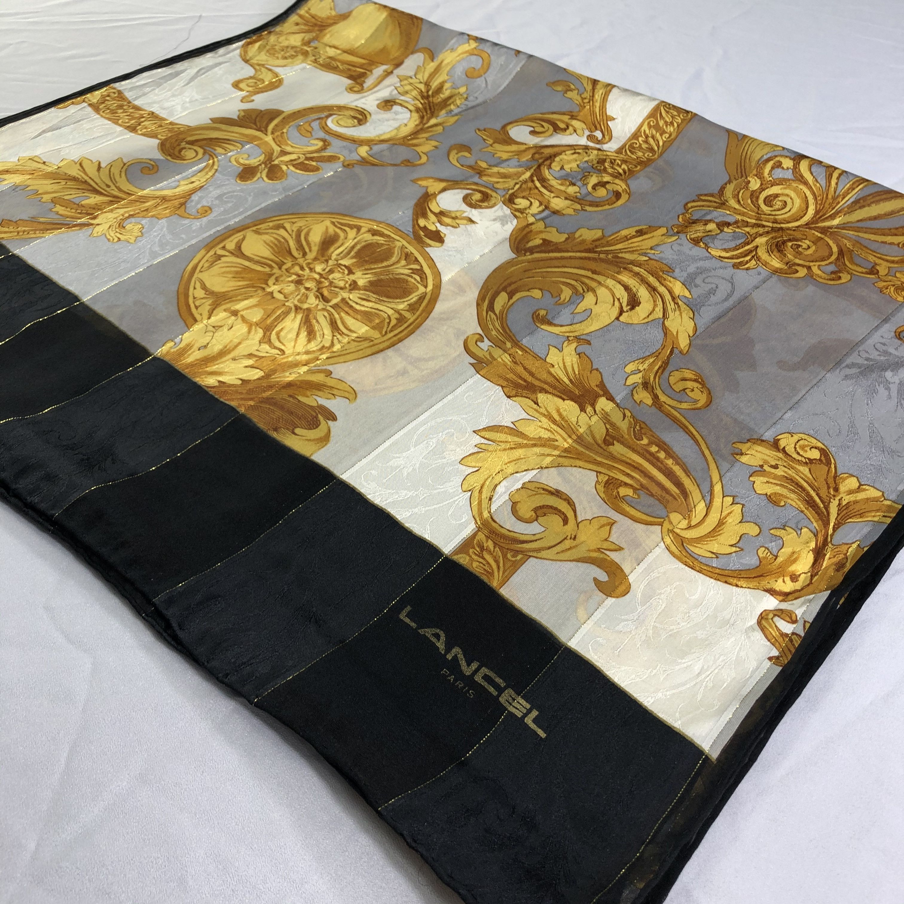Lancel × Vintage Vintage Lancel Silk Scarf Size ONE SIZE - 3 Thumbnail