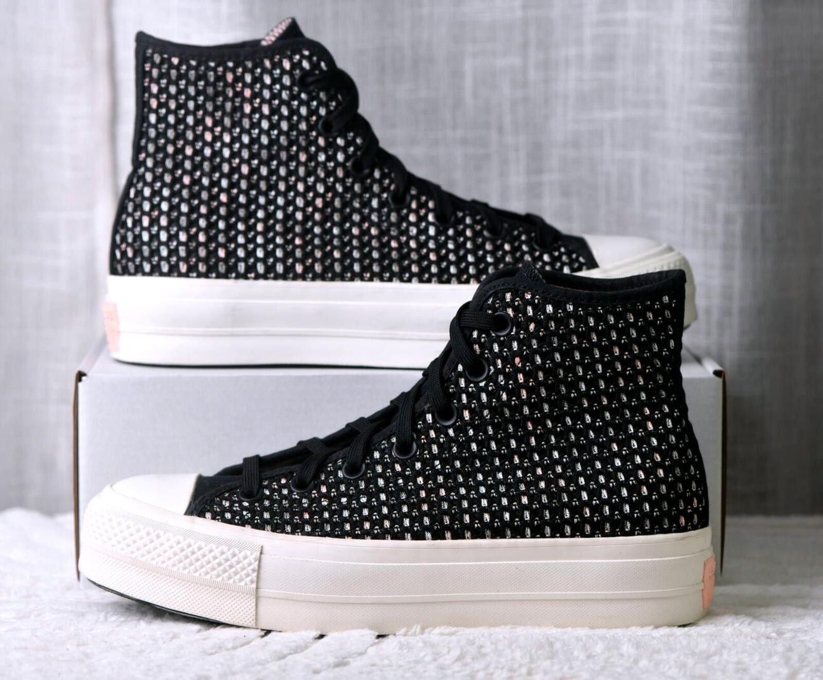 Converse Converse Chuck Taylor All Star Crochet High Top Women Black Size US 9 / IT 39 - 12 Thumbnail