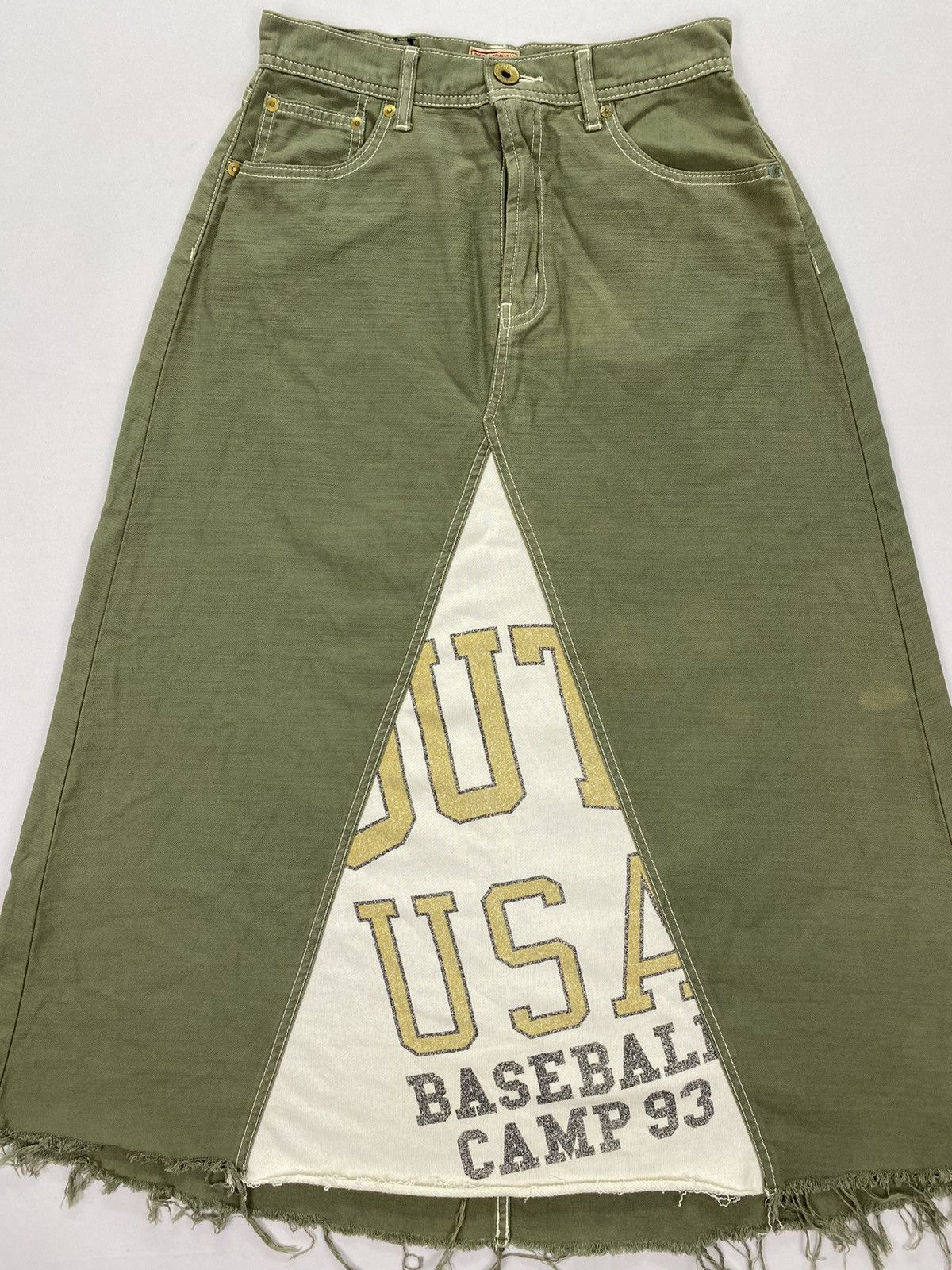 Japanese Brand Rodeo Crowns Dirty Skirt Size 27" / US 4 / IT 40 - 3 Thumbnail