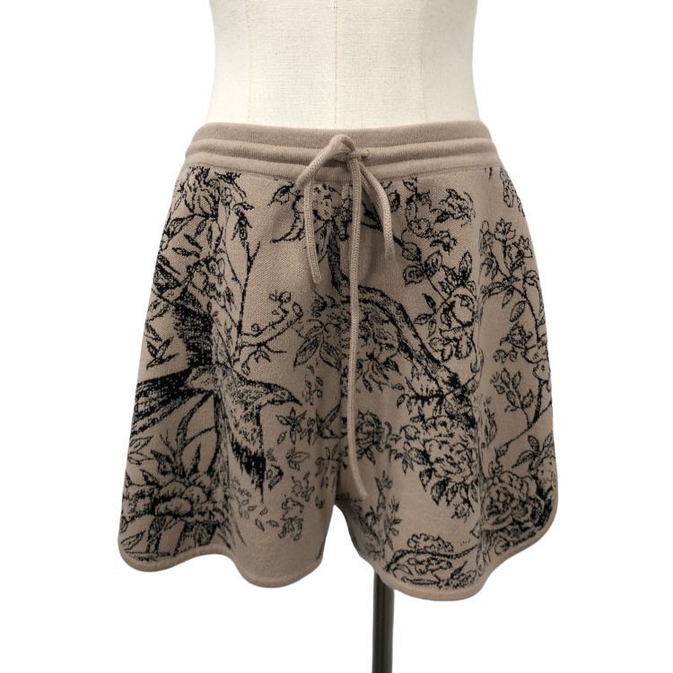 Dior Christian Dior Floral Knit Shorts Size 38 Size 27" / US 4 / IT 40 - 1 Thumbnail