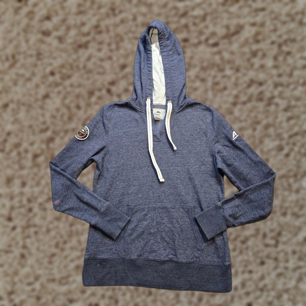 Roots Roots Sweater Hoodie Pullover V-Neck Blue Womens M Size M / US 6-8 / IT 42-44 - 1 Thumbnail