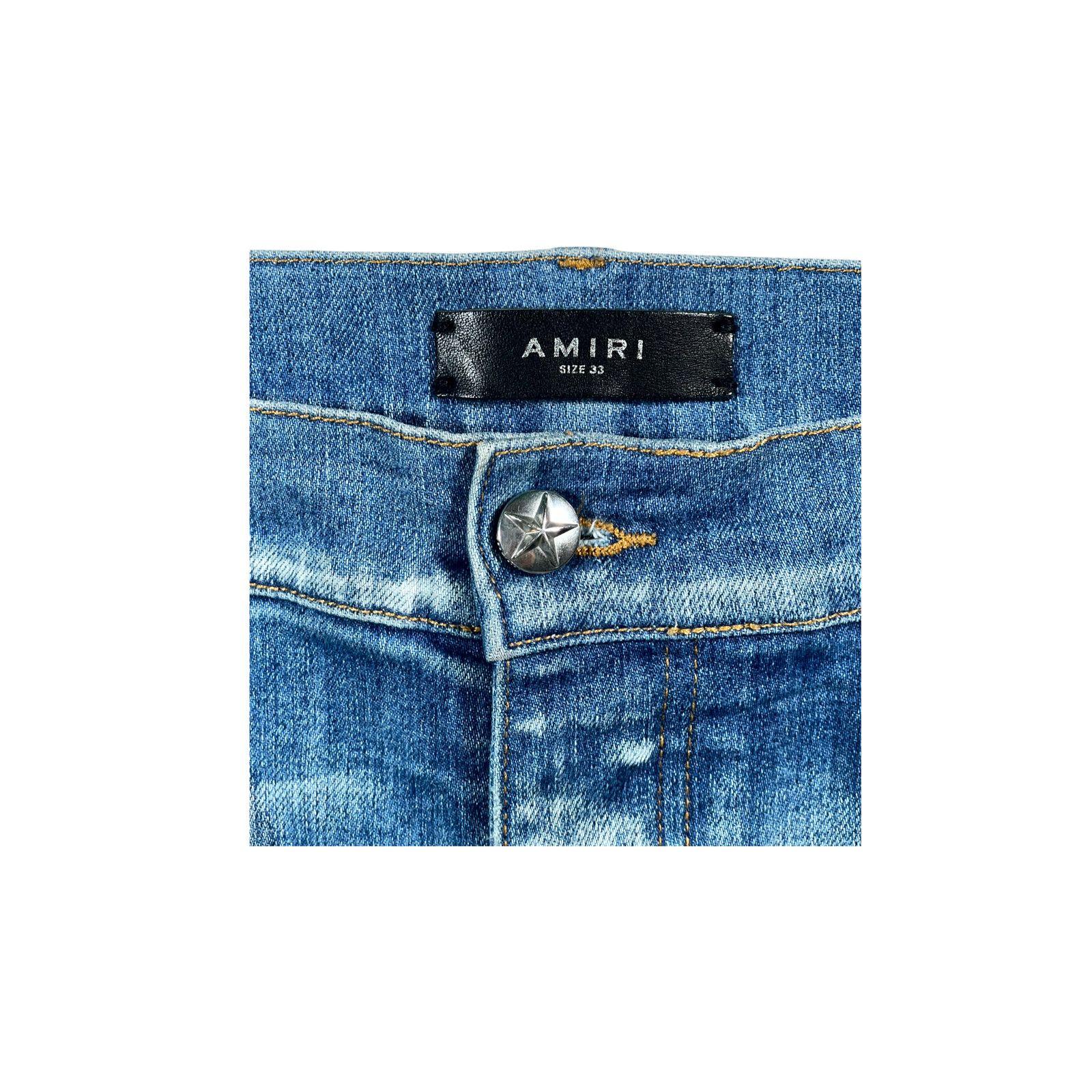 Amiri Amiri Denim Chemist Blue Jeans Size US 33 - 6 Thumbnail
