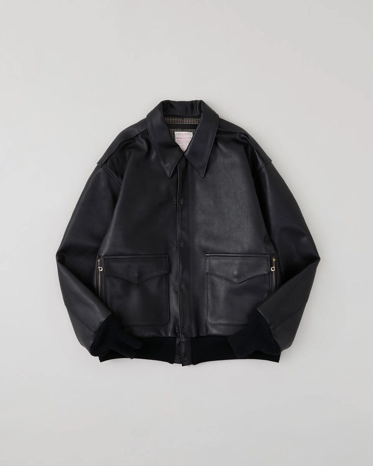 Oiled calf a2 russell leather jacket XL