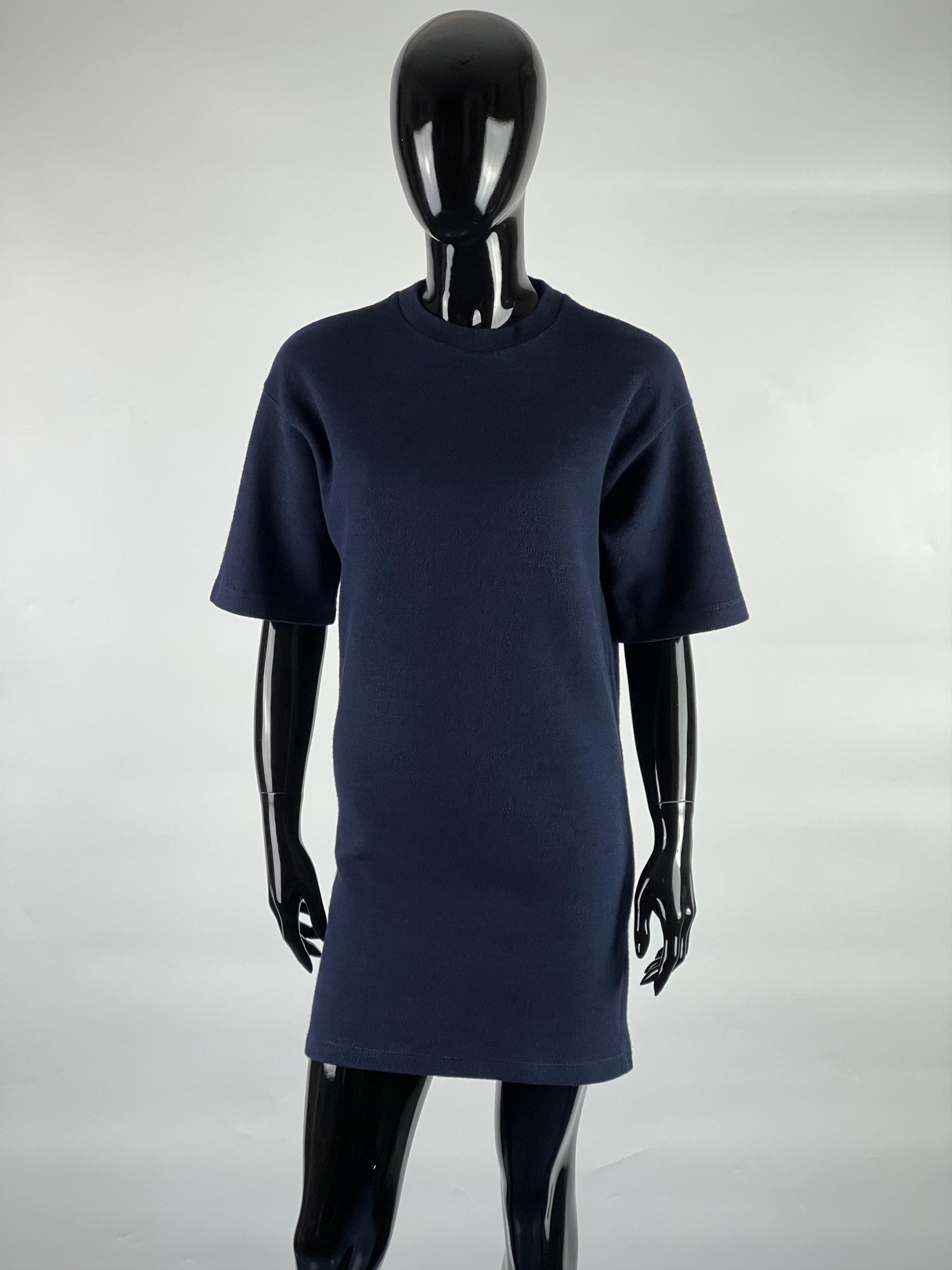 Maison Margiela MM6 Maison Margiela Navy Blue Cotton Dress Size XS / US 0-2 / IT 36-38 - 1 Thumbnail