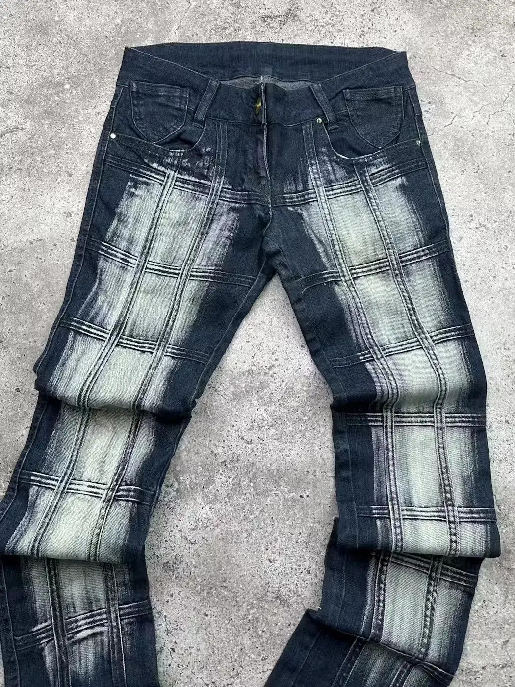 Japanese Brand Vintage Faded Skinny Jeans C413(V431) Size 27" / US 4 / IT 40 - 2 Thumbnail