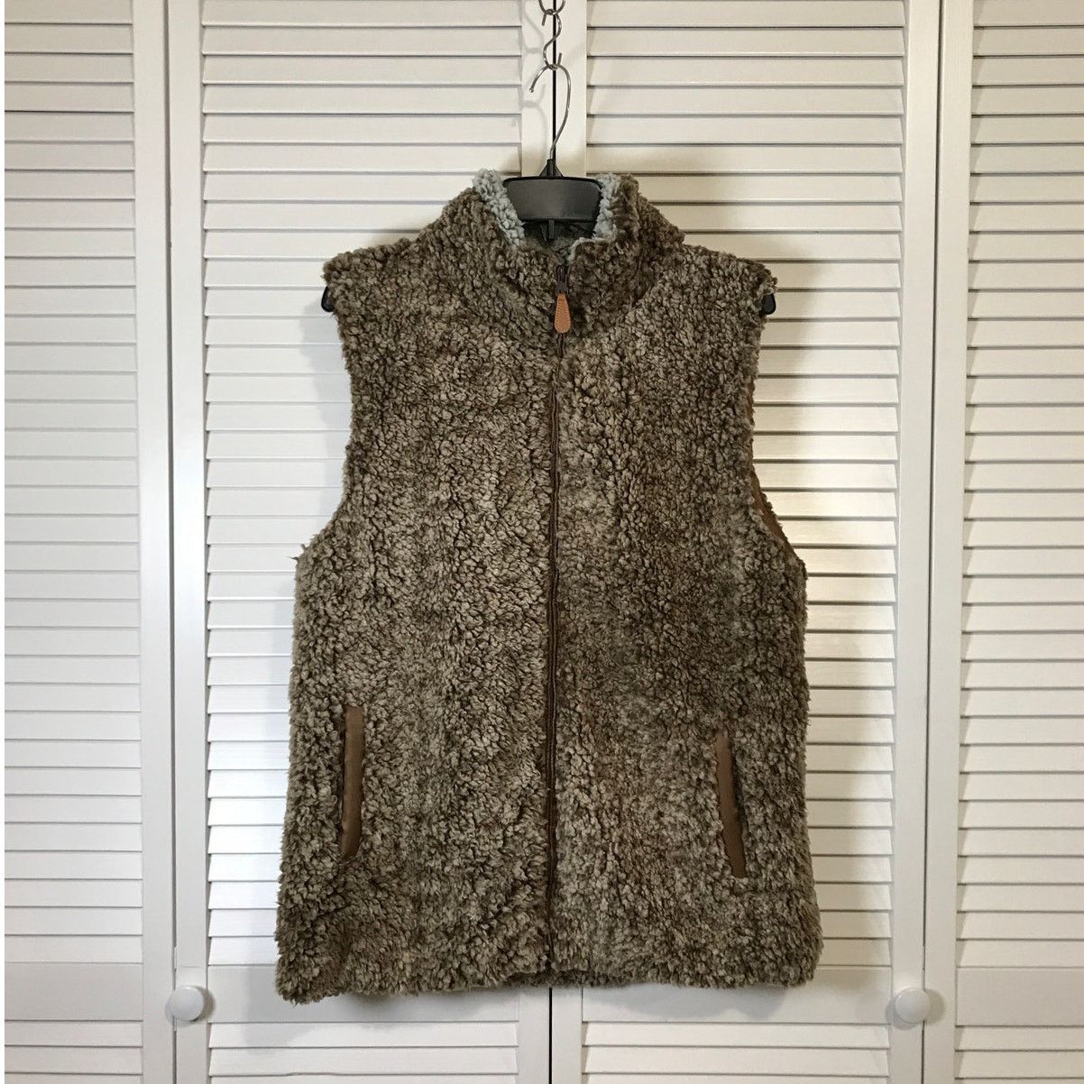 Other Prissy Jane Faux Fur Brown High Neck Sleeveless Vest XL Size XL / US 12-14 / IT 48-50 - 1 Thumbnail