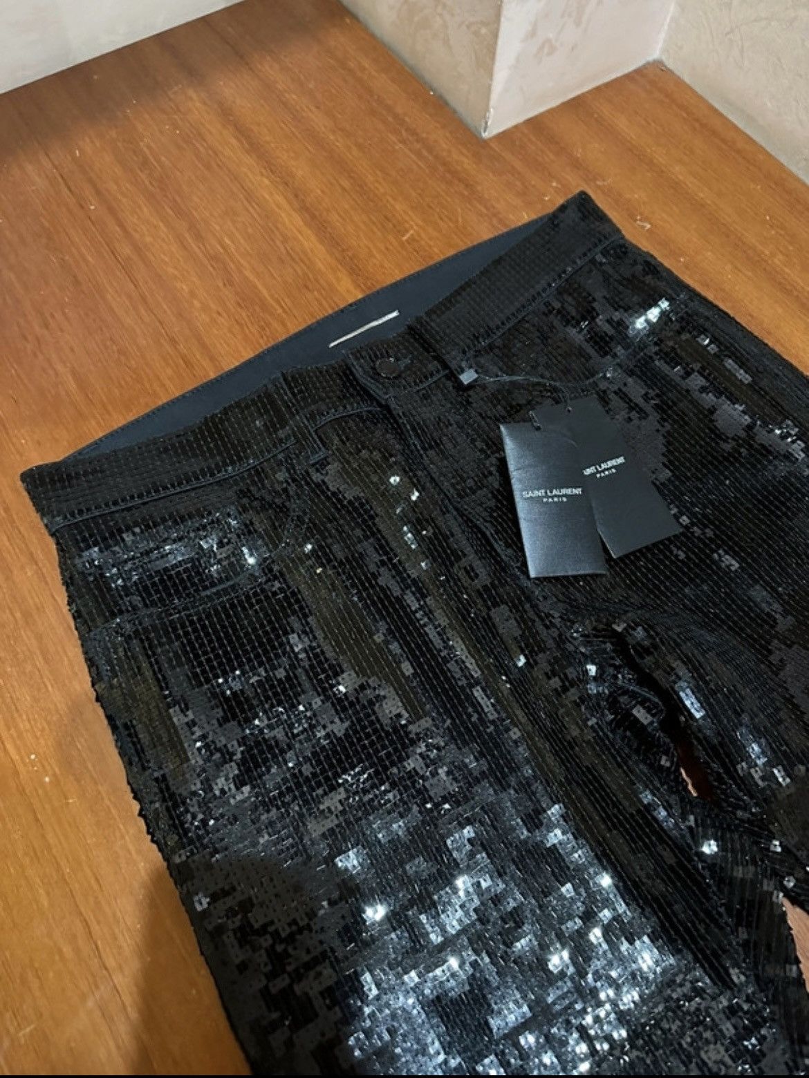 Yves Saint Laurent Saint Laurent Sequin Pants Size US 30 / EU 46 - 3 Thumbnail
