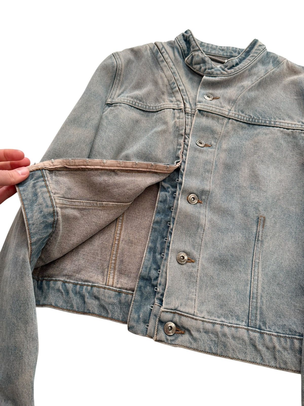 Y/Project Hook and Eye Denim Jacket Size L / US 10 / IT 46 - 6 Thumbnail