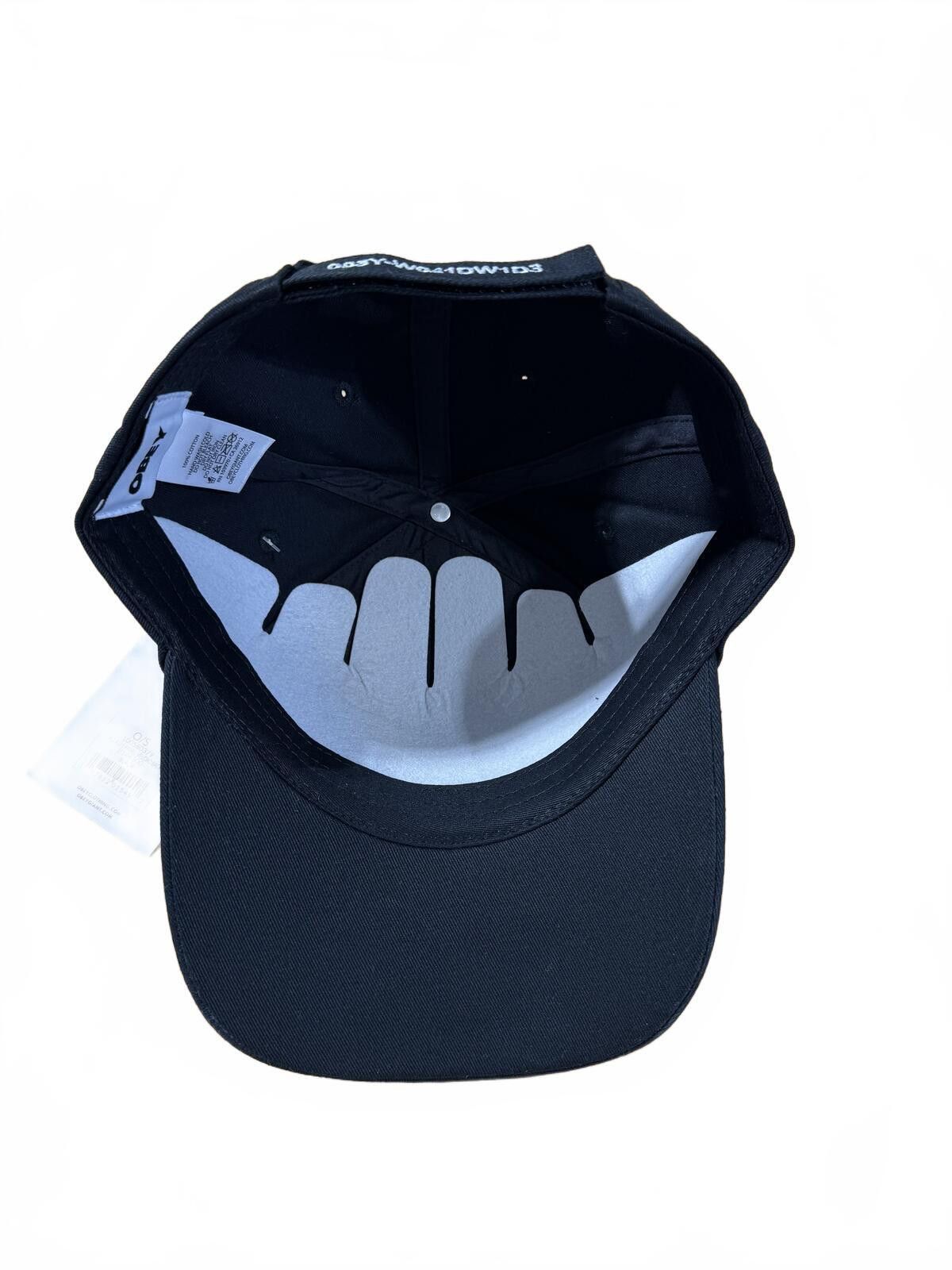 Obey Obey Black Baseball Hat with Embroidered Brim Design Size ONE SIZE - 2 Thumbnail
