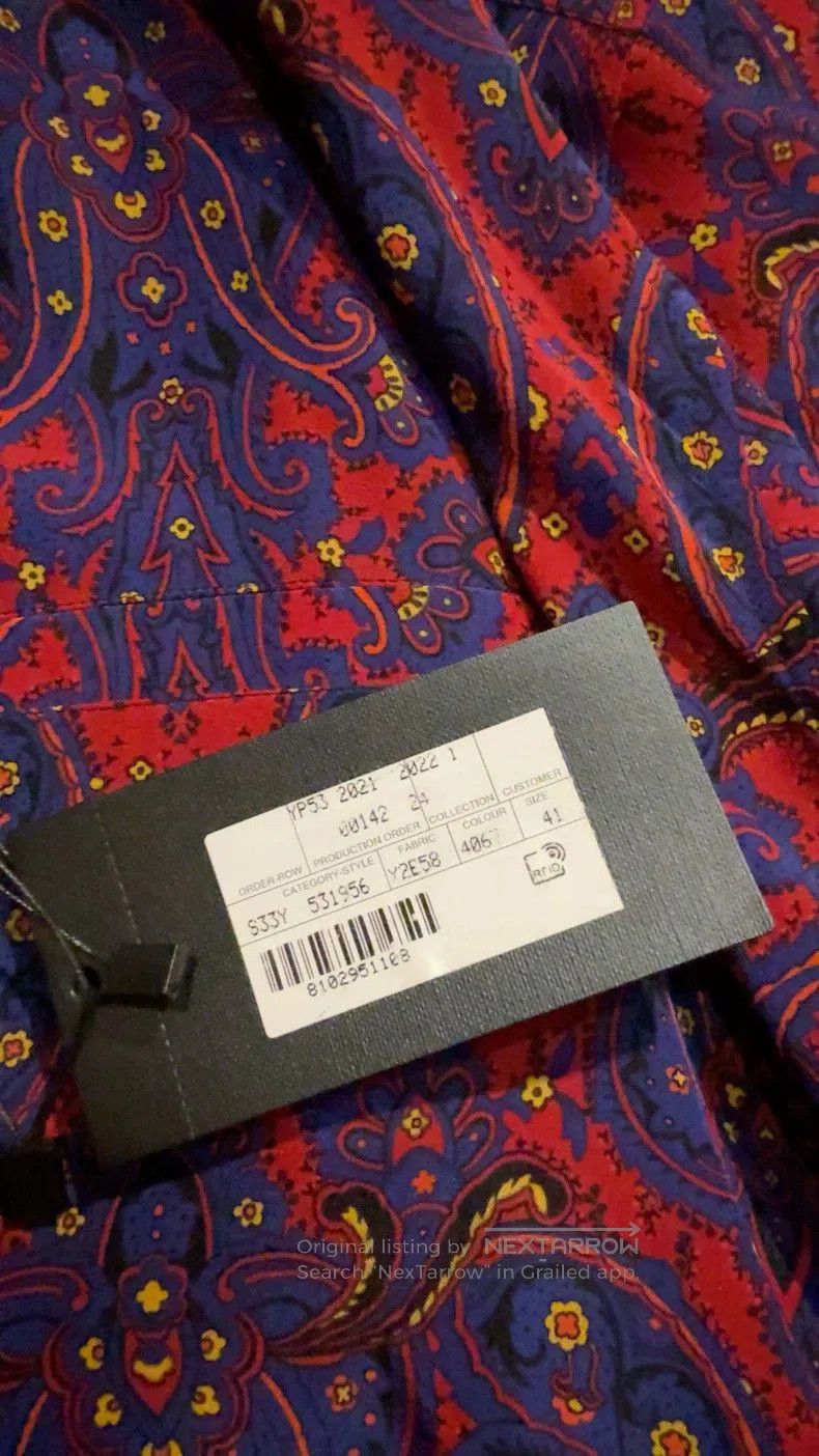 Other Saint Laurent Red Blue Stripe Short Sleeve Shirt. Size US M / EU 48-50 / 2 - 4 Thumbnail