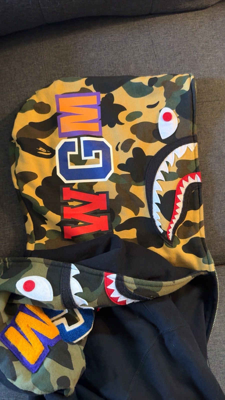 Bape BAPE SHARK FULL ZIP DOUBLE HOODIE Size US L / EU 52-54 / 3 - 3 Thumbnail