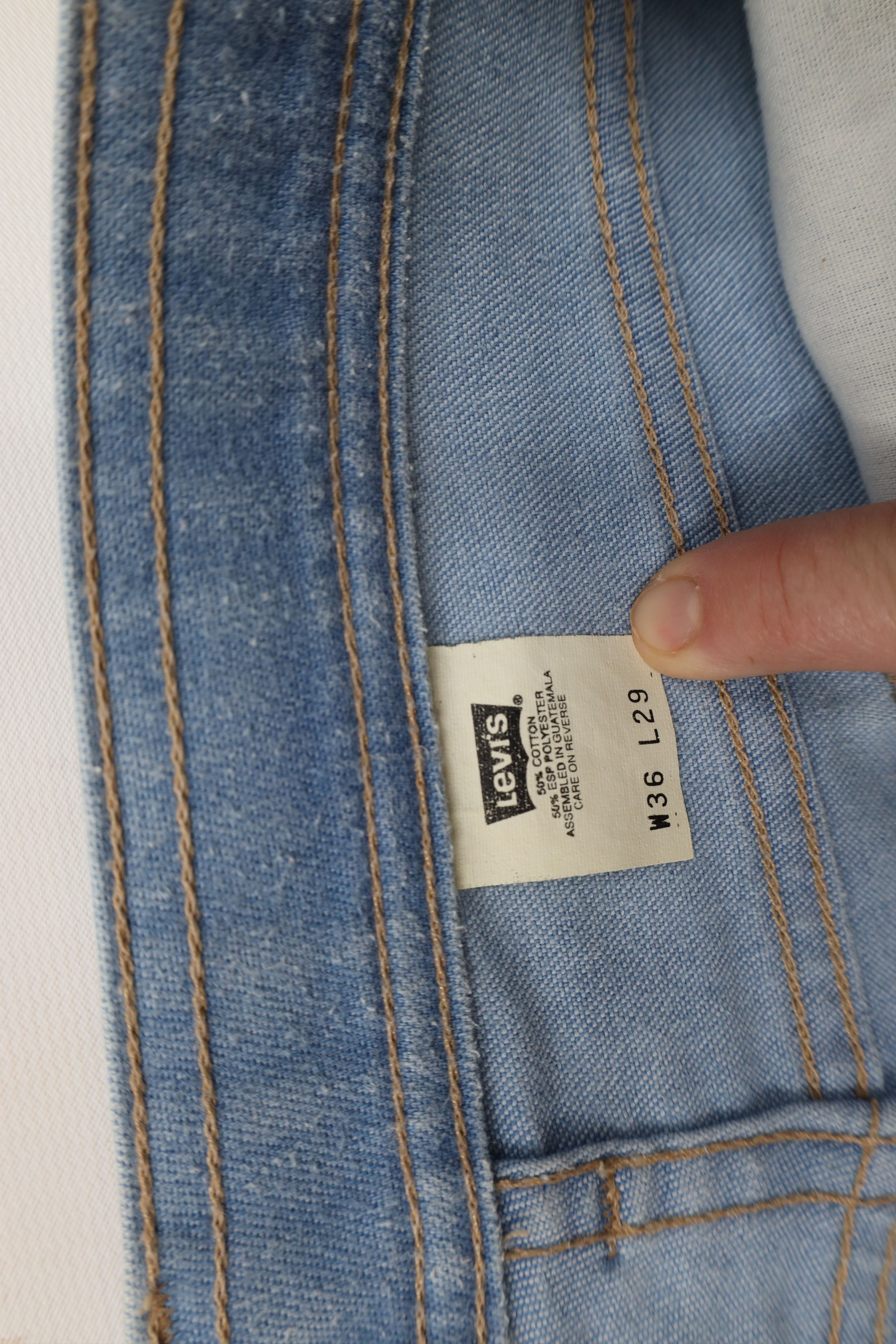 Levi's × Vintage Vintage 90s Levis Flared Wide Leg Denim Jeans Blue Size US 36 / EU 52 - 9 Thumbnail